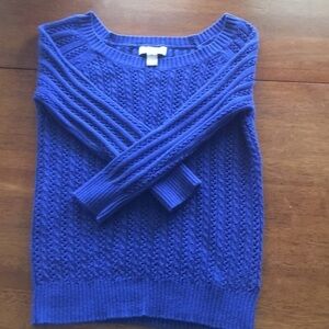 Cobalt blue sweater Arizona size medium, snug fit